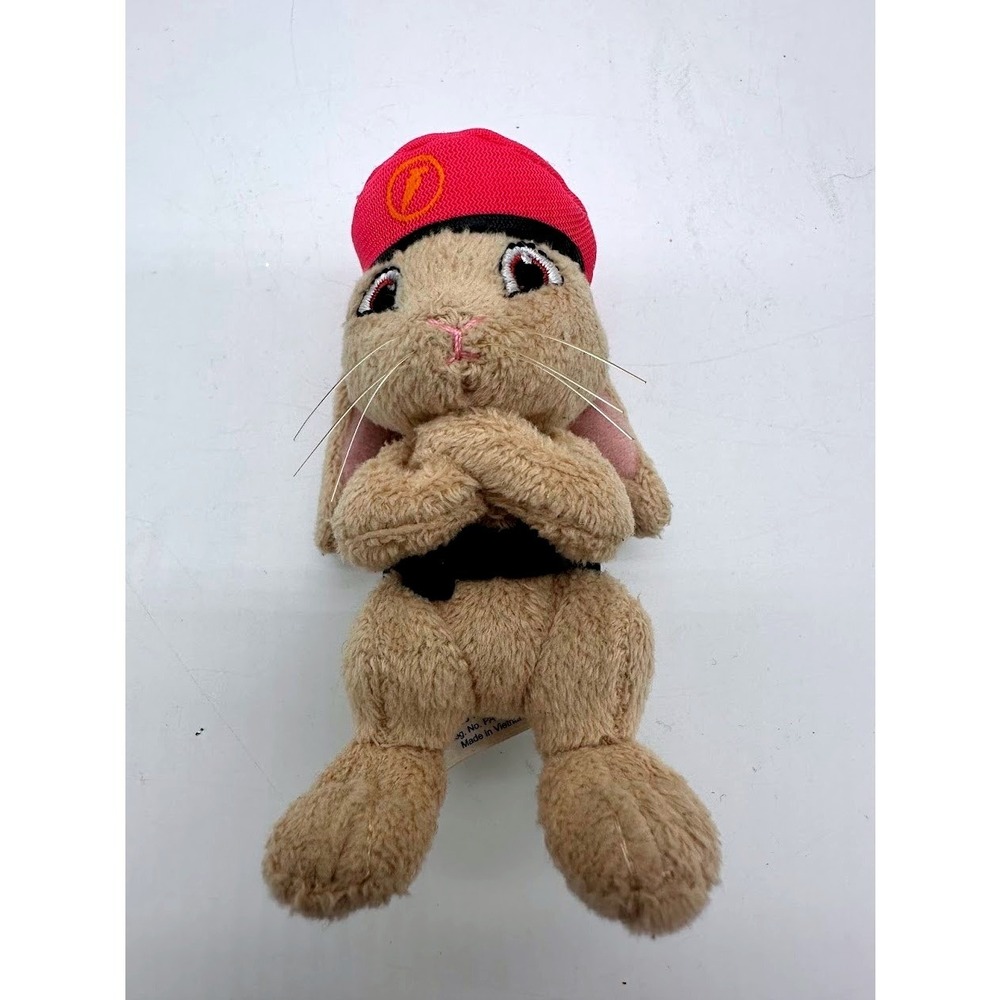 HOP The Movie Fluffy Pink Beret Bunny Plush Keychain Universal Studios 5 Inch